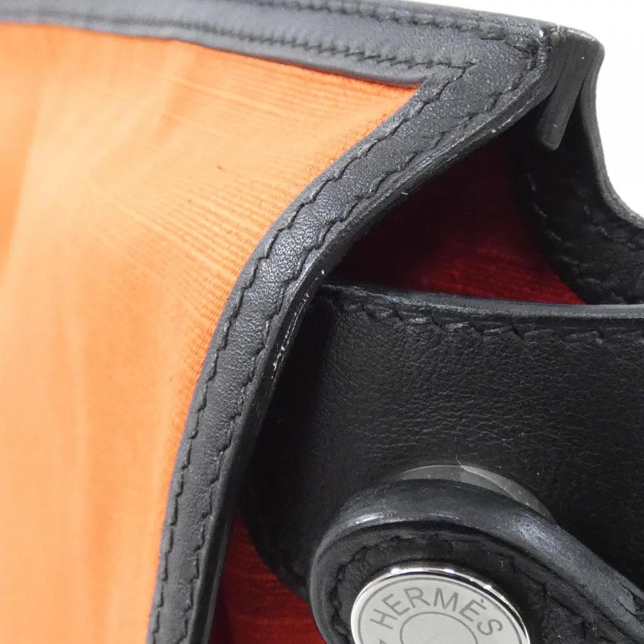 HERMES 084117CJ Shoulder Swift Black Swift Leather Rank A - Thumbnail 4