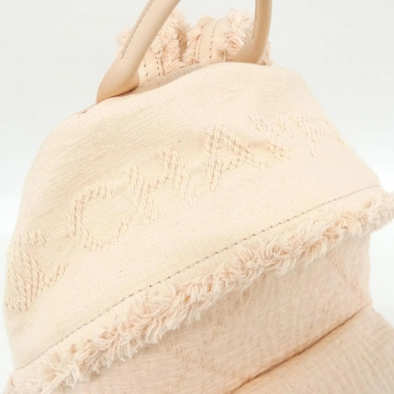 CHANEL AS0313 Backpack Canvas 粉色 帆布 中古品A - 縮圖 5