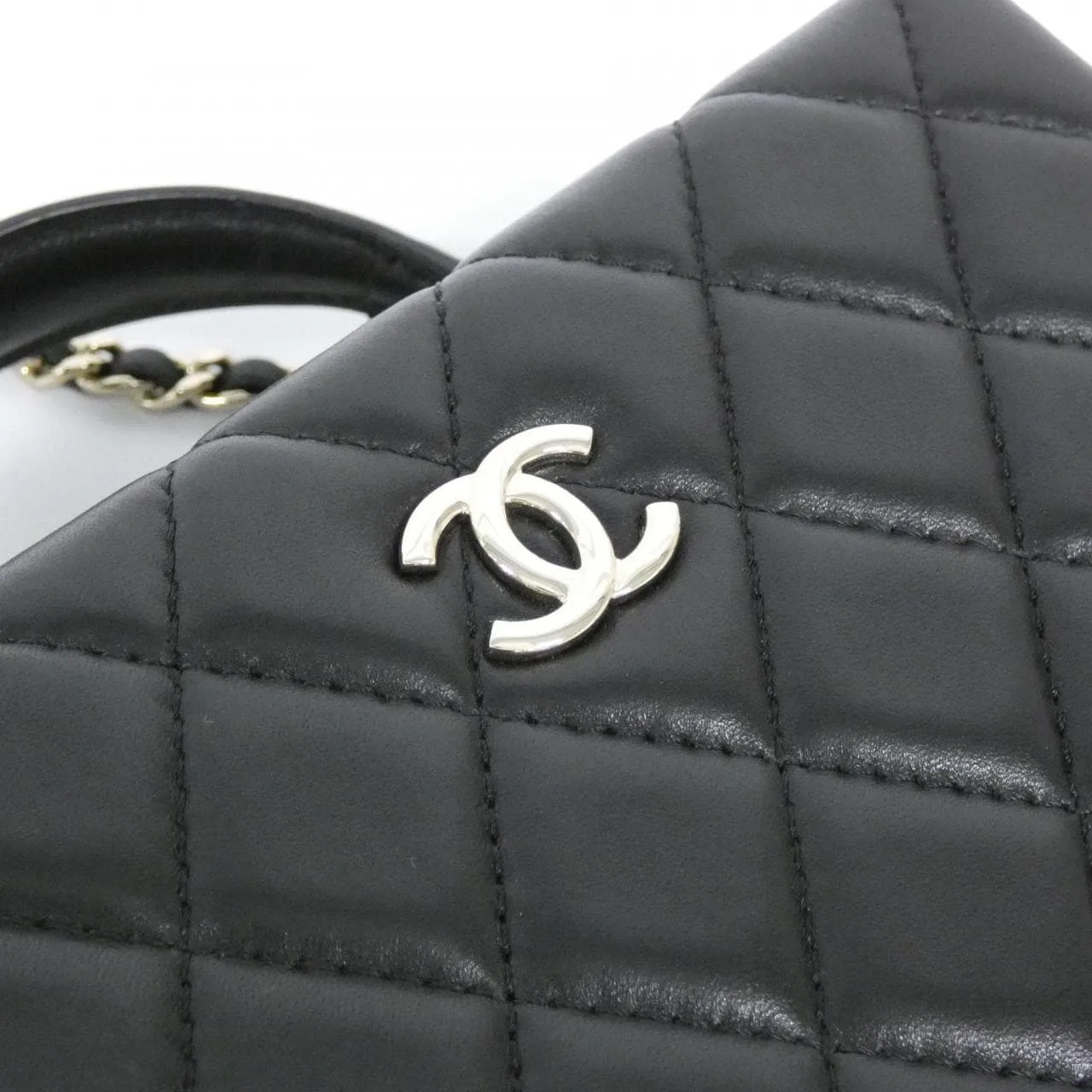 CHANEL AS5167 Handbag Lambskin Black Lambskin Rank A - Thumbnail 4