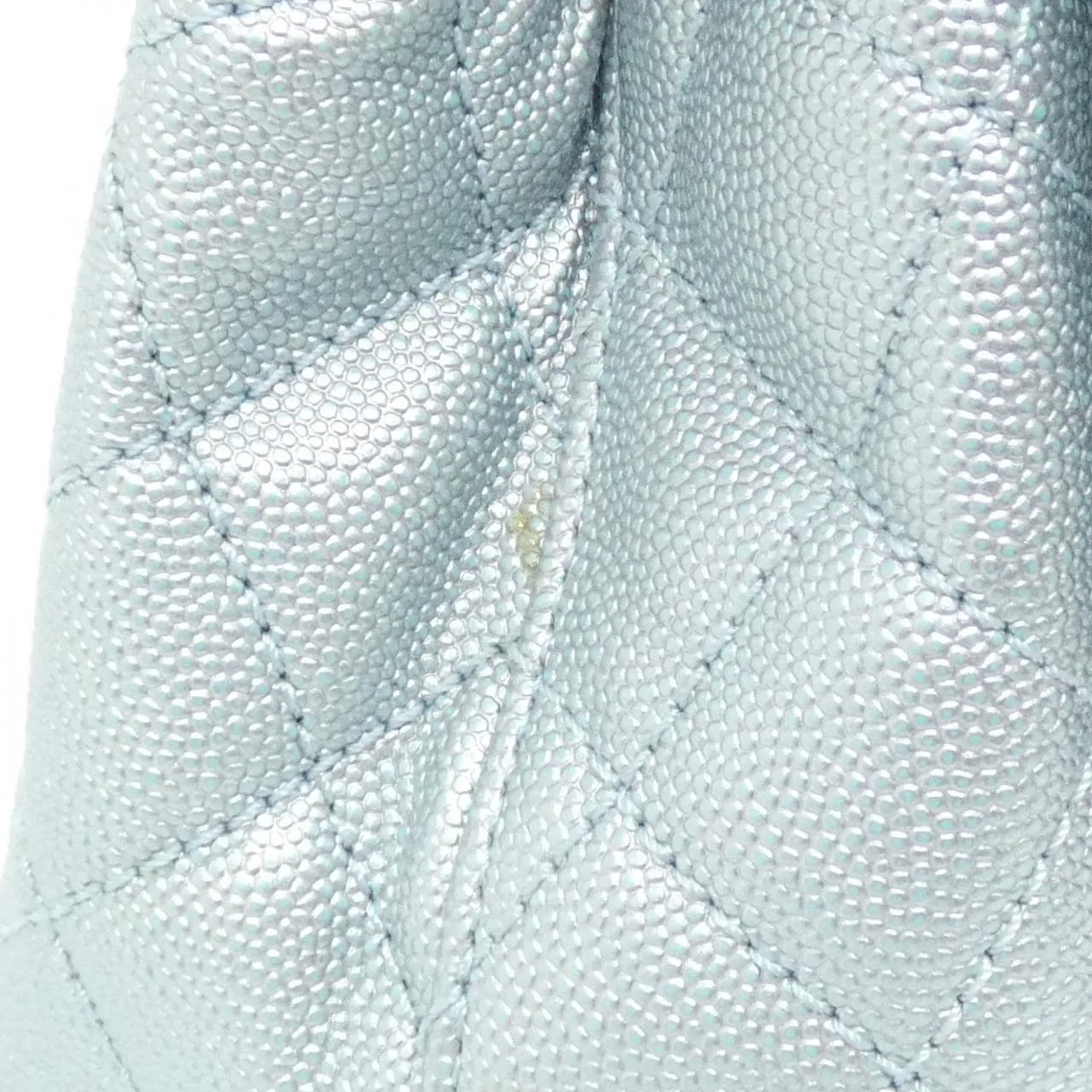 CHANEL Coco Handle AS2215 Handbag Grained Calfskin Blue Grained Calfskin - Thumbnail 5