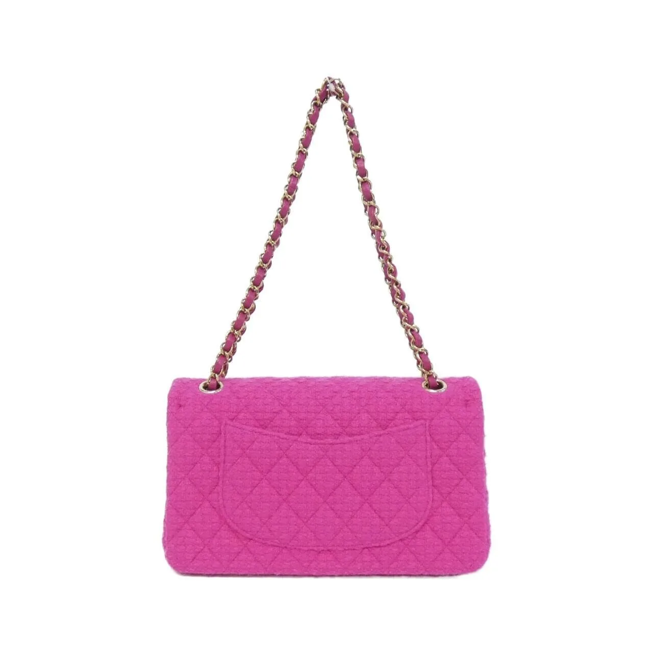 CHANEL Matelasse 1112 Shoulder Tweed Black Tweed - Thumbnail 2