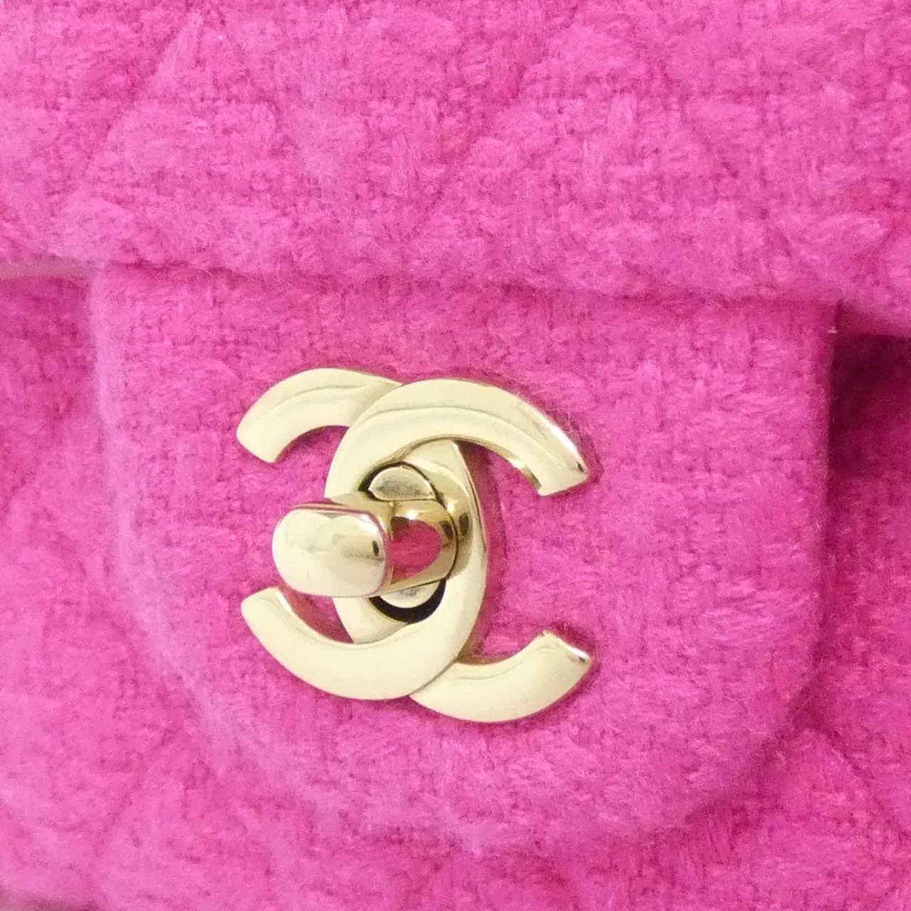 CHANEL Matelasse 1112 Shoulder Tweed Black Tweed - Thumbnail 4