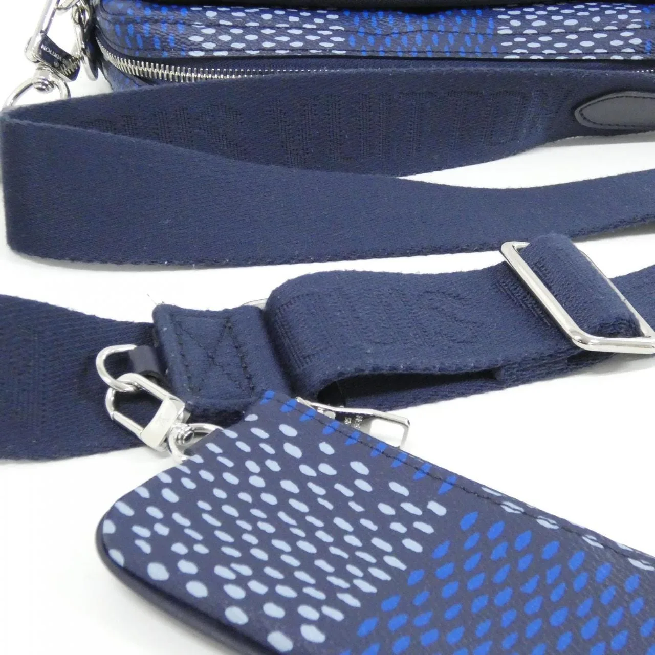 LOUIS VUITTON N40694 Handbag Damier 藍色 Damier 中古品A - 縮圖 7