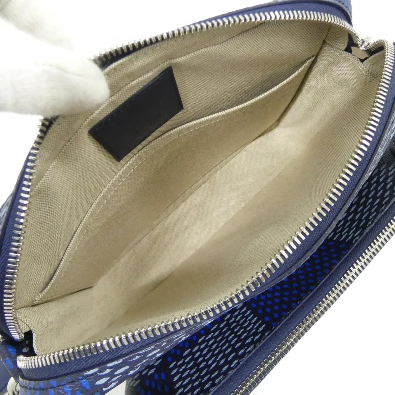 LOUIS VUITTON N40694 Handbag Damier 藍色 Damier 中古品A - 縮圖 8