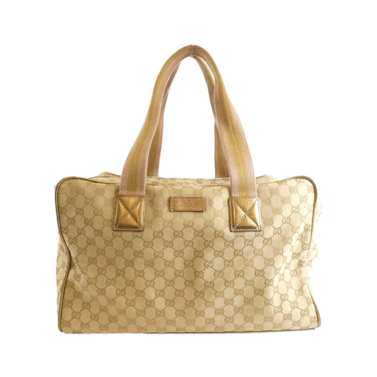 GUCCI 153240 Boston Canvas Beige