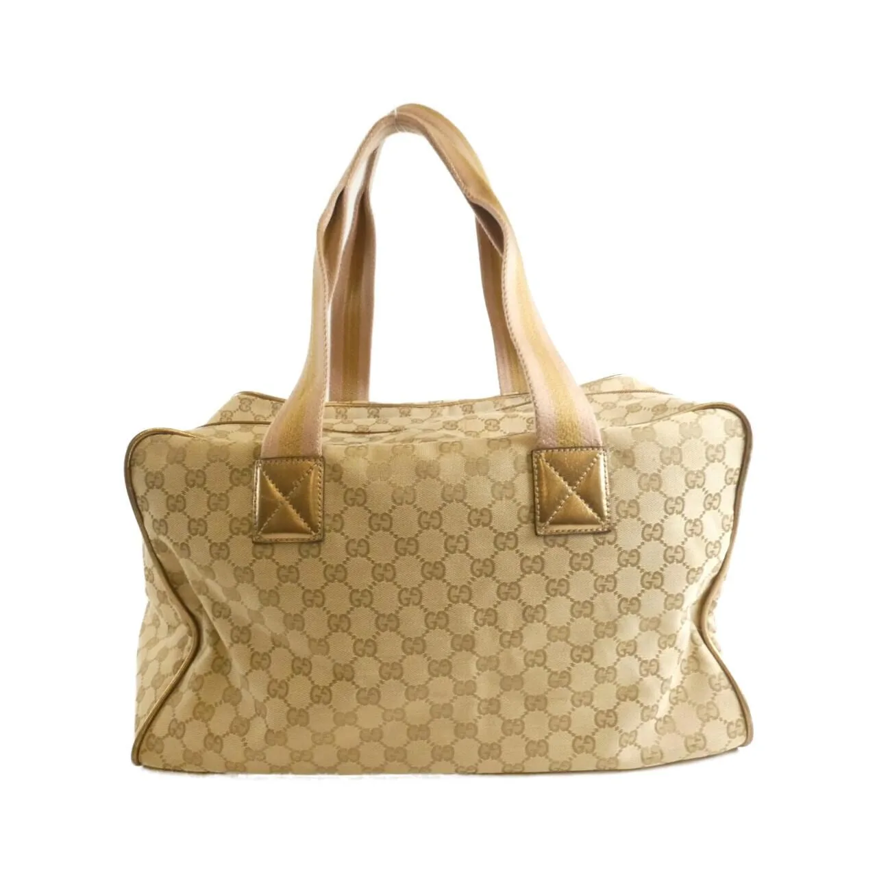GUCCI 153240 Boston Canvas 米色 帆布 中古品B - 縮圖 2