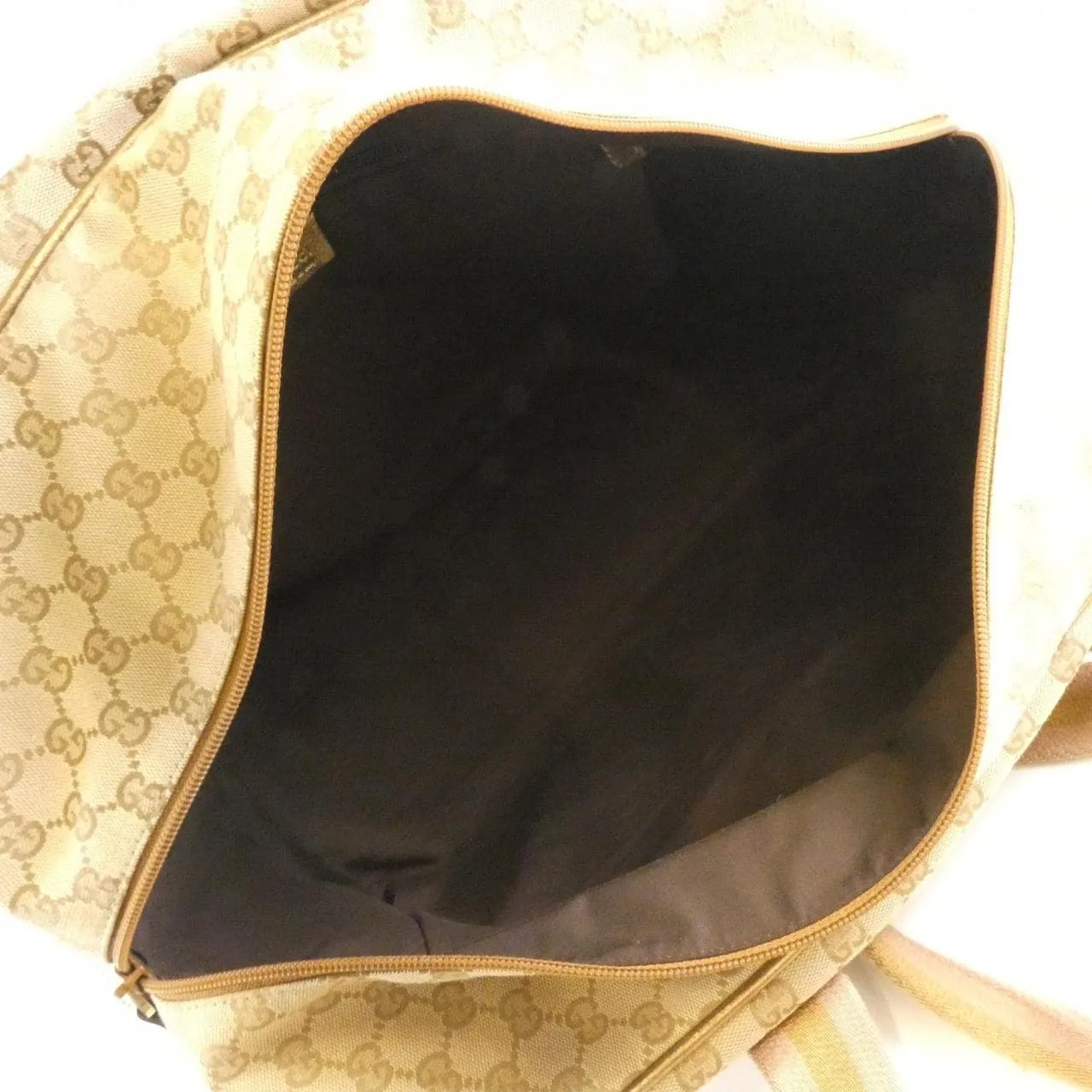 GUCCI 153240 Boston Canvas 米色 帆布 中古品B - 縮圖 7