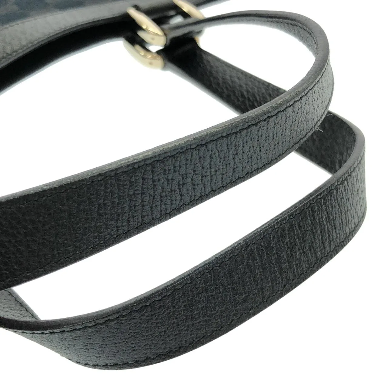 GUCCI 141472 F4DYG Handbag Canvas 黑色 帆布 中古品A - 縮圖 8