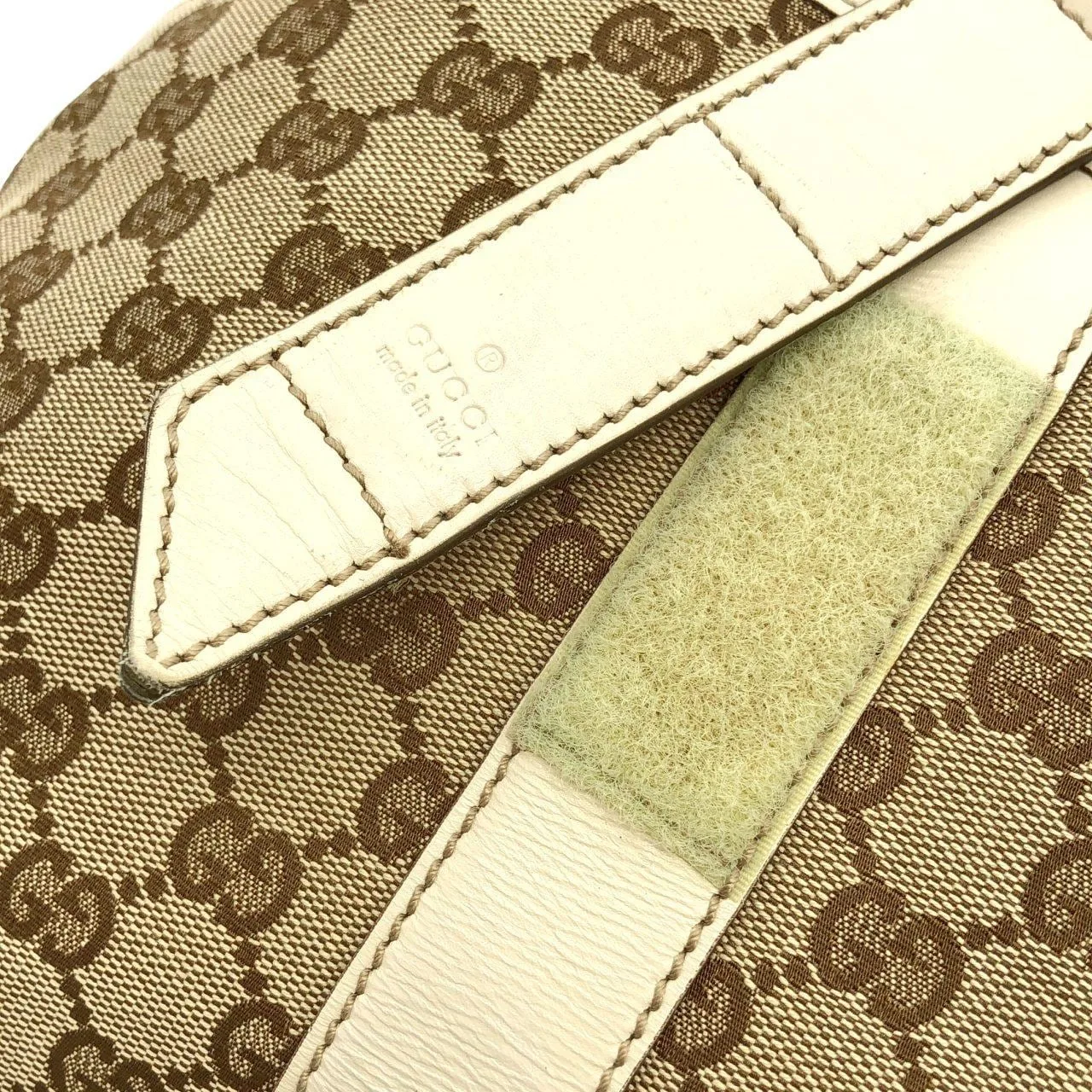 GUCCI 153238 Handbag Canvas 米色 帆布 中古品A - 縮圖 4