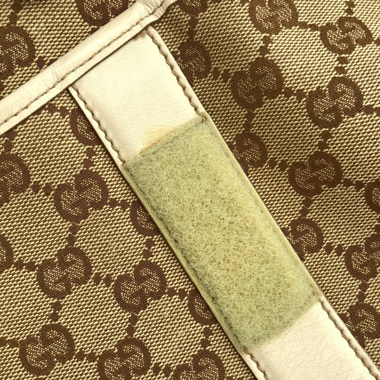 GUCCI 153238 Handbag Canvas 米色 帆布 中古品A - 縮圖 5