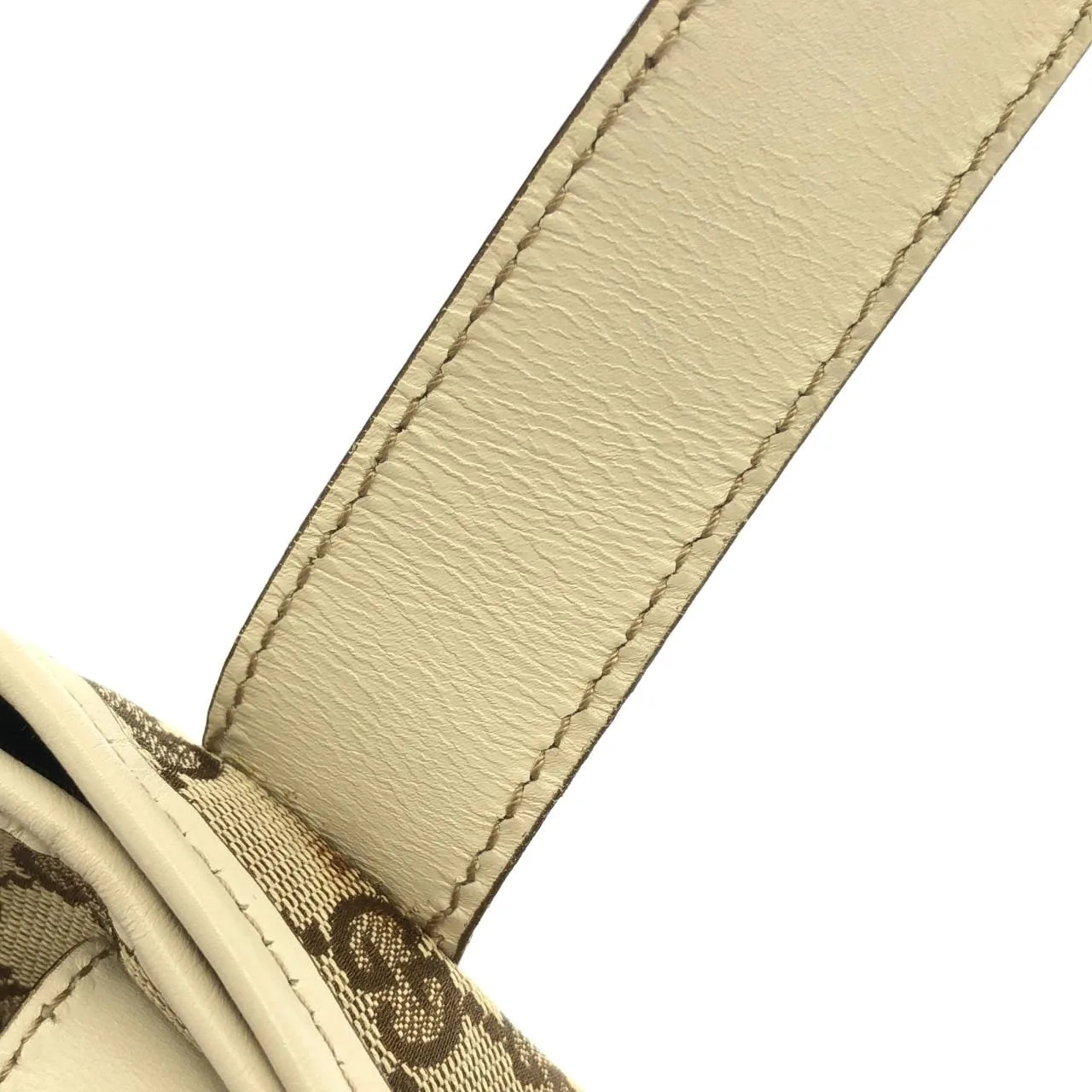 GUCCI 153238 Handbag Canvas 米色 帆布 中古品A - 縮圖 7