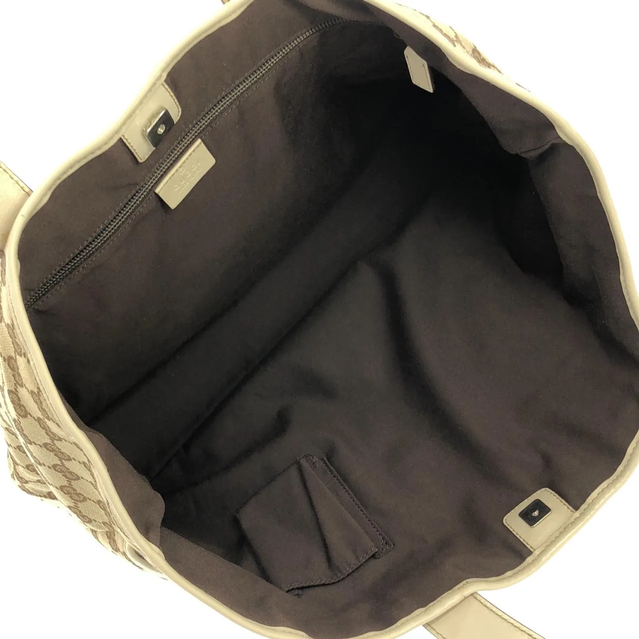 GUCCI 153238 Handbag Canvas 米色 帆布 中古品A - 縮圖 9