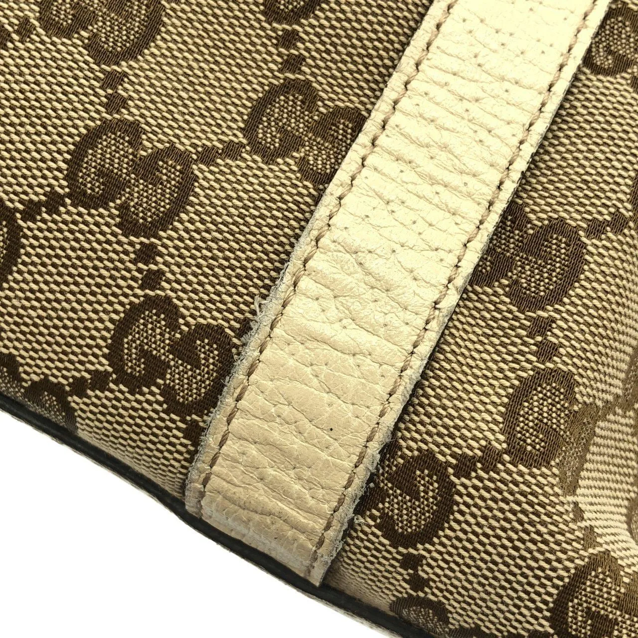 GUCCI 141470 KY9JG Handbag Canvas 黑色 帆布 中古品B - 縮圖 5