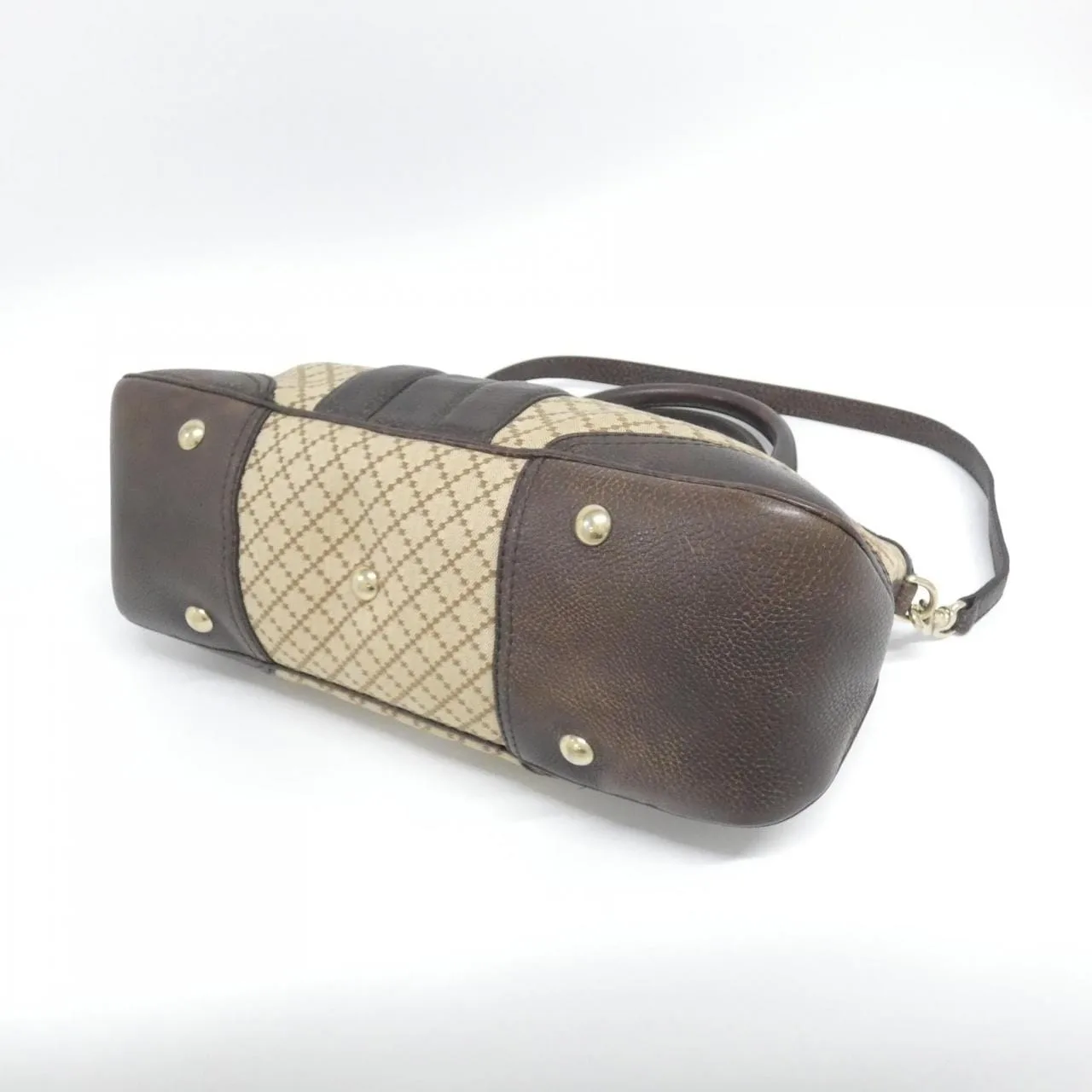 GUCCI 247286 FAGJG Handbag Canvas 黑色 帆布 中古品B - 縮圖 3