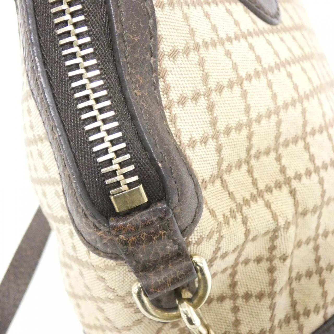 GUCCI 247286 FAGJG Handbag Canvas 黑色 帆布 中古品B - 縮圖 5