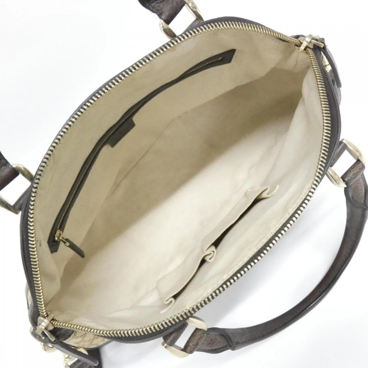 GUCCI 247286 FAGJG Handbag Canvas 黑色 帆布 中古品B - 縮圖 7