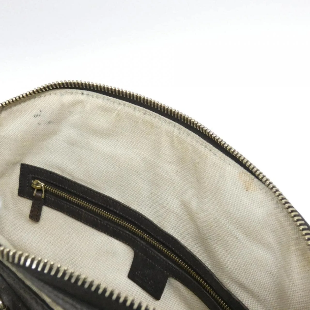 GUCCI 247286 FAGJG Handbag Canvas 黑色 帆布 中古品B - 縮圖 8