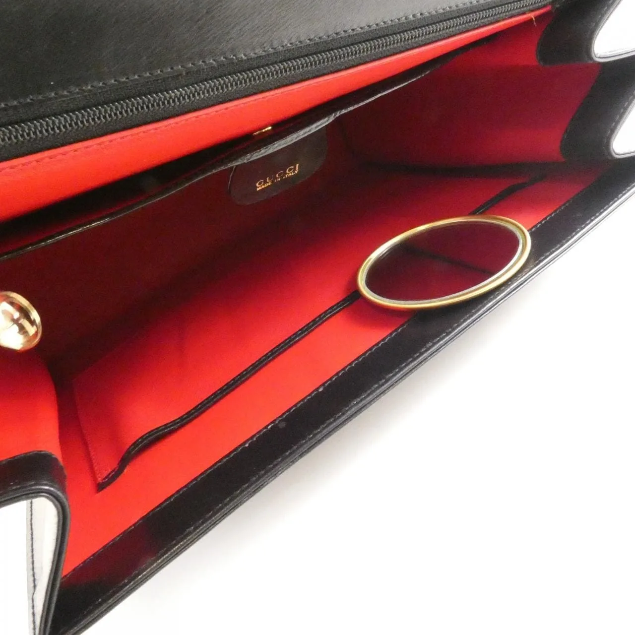 GUCCI 000 110 0192 Handbag Leather 黑色 皮革 中古品B - 縮圖 8