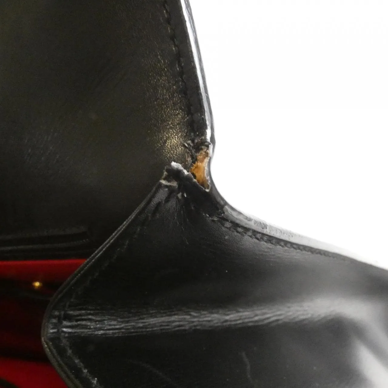 GUCCI 000 110 0192 Handbag Leather 黑色 皮革 中古品B - 縮圖 9