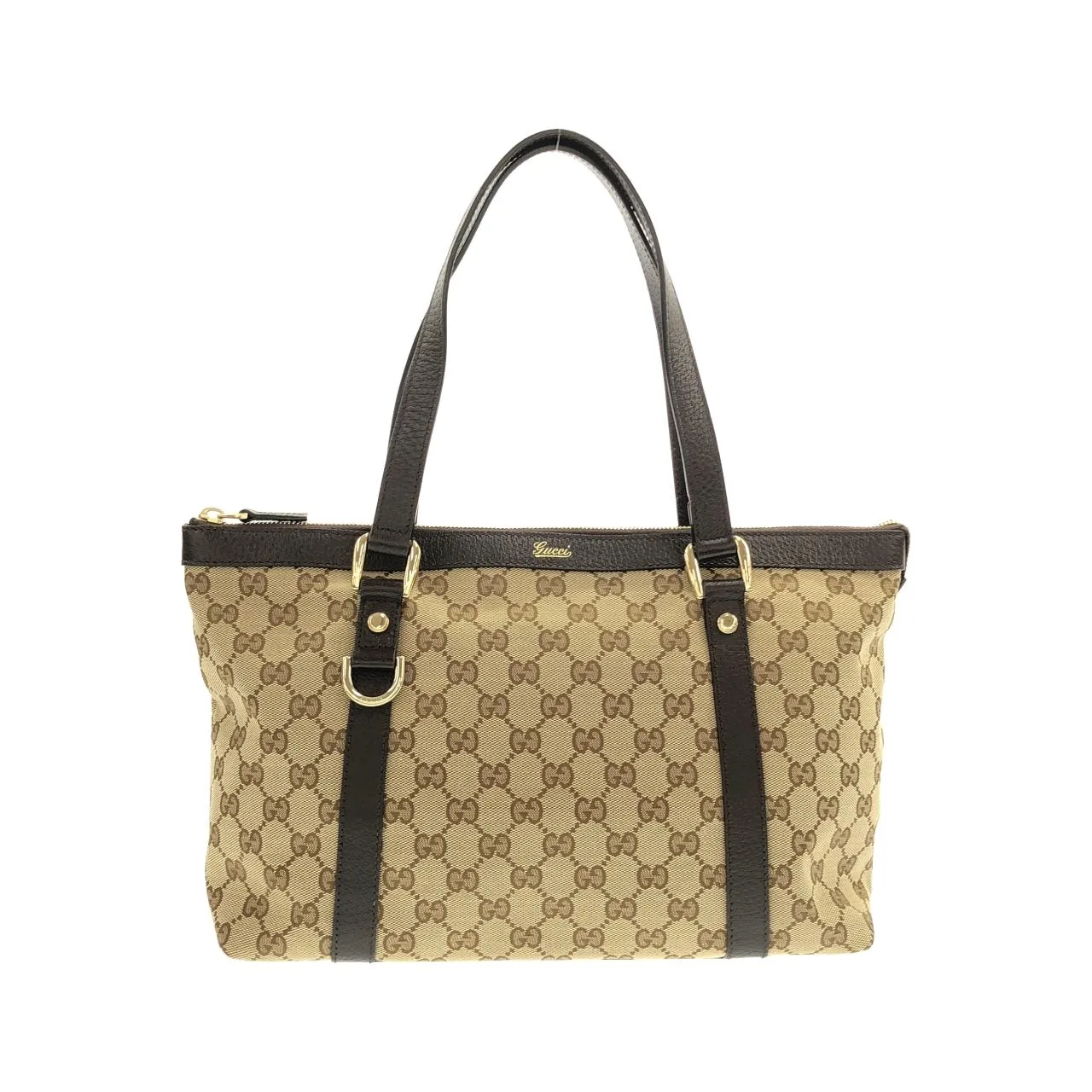 GUCCI 141470 KY9JG Handbag Canvas Black