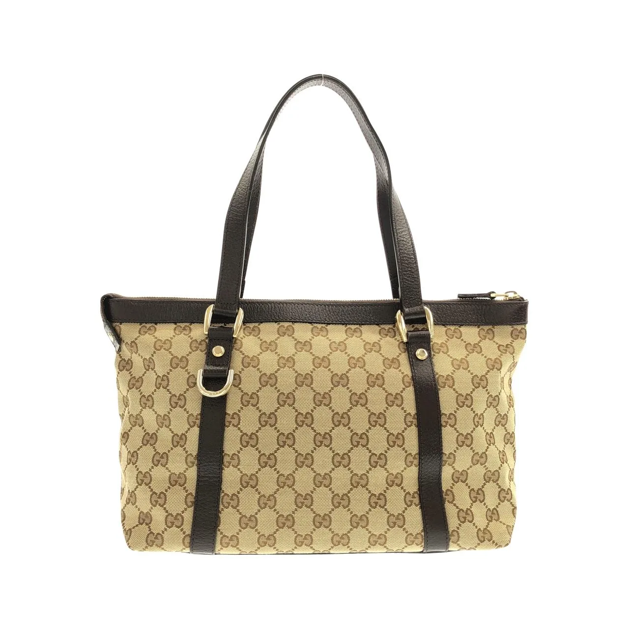 GUCCI 141470 KY9JG Handbag Canvas 黑色 帆布 中古品A - 縮圖 2
