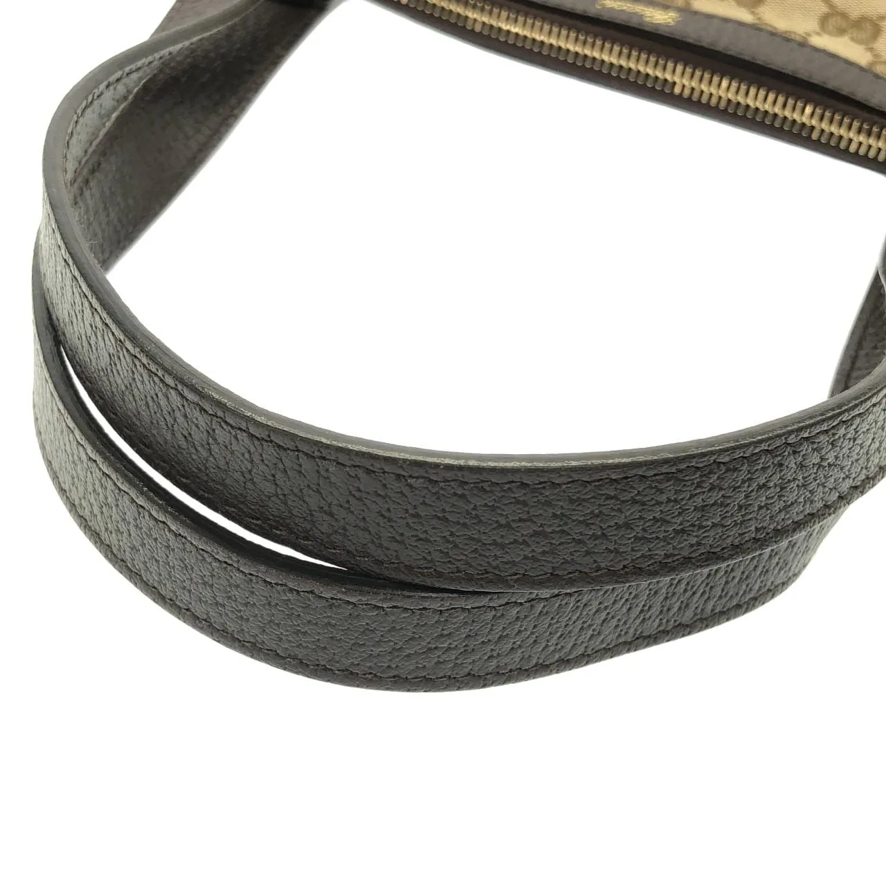 GUCCI 141470 KY9JG Handbag Canvas 黑色 帆布 中古品A - 縮圖 7