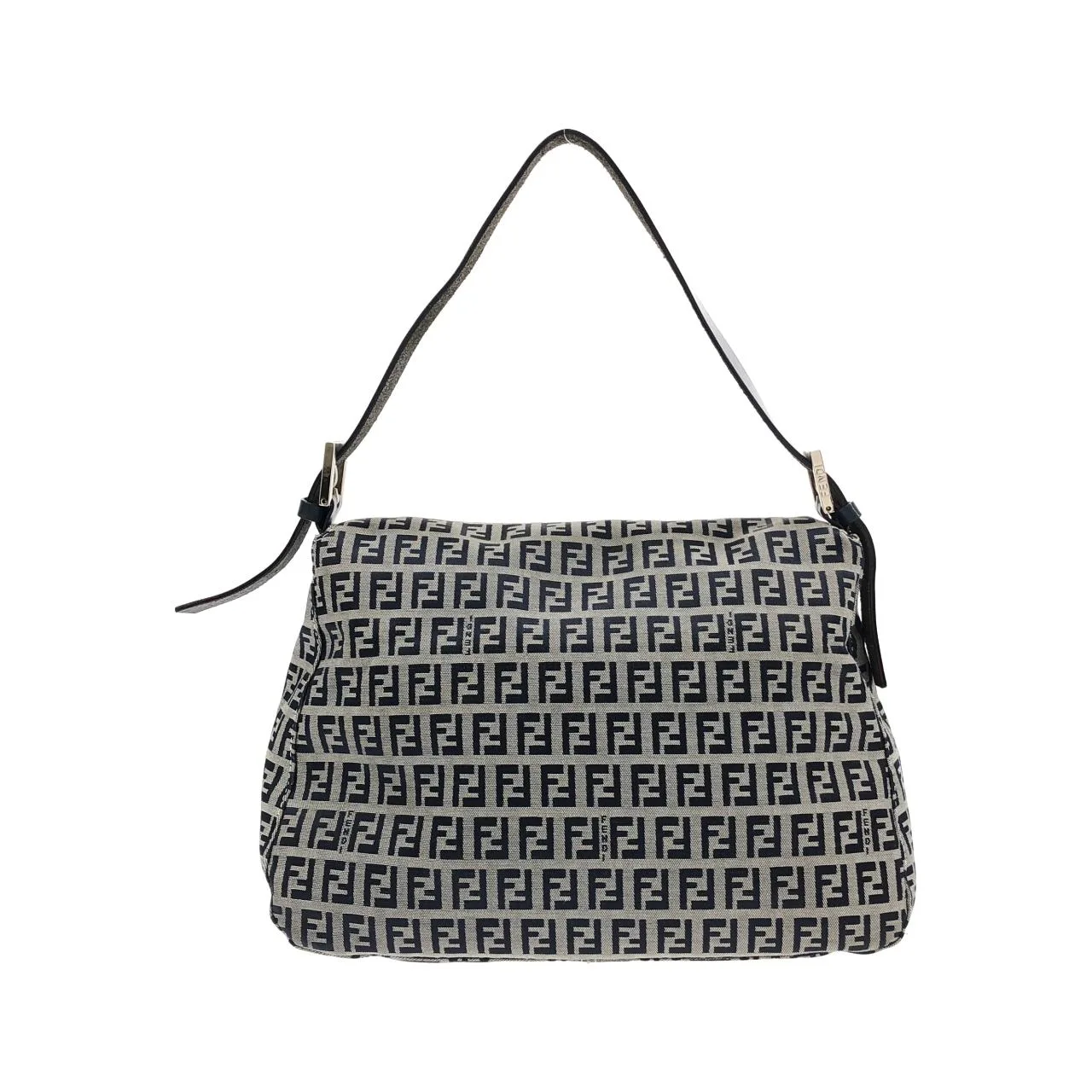 FENDI Baguette 26325 Shoulder Canvas 深藍色 帆布 中古品A - 縮圖 2