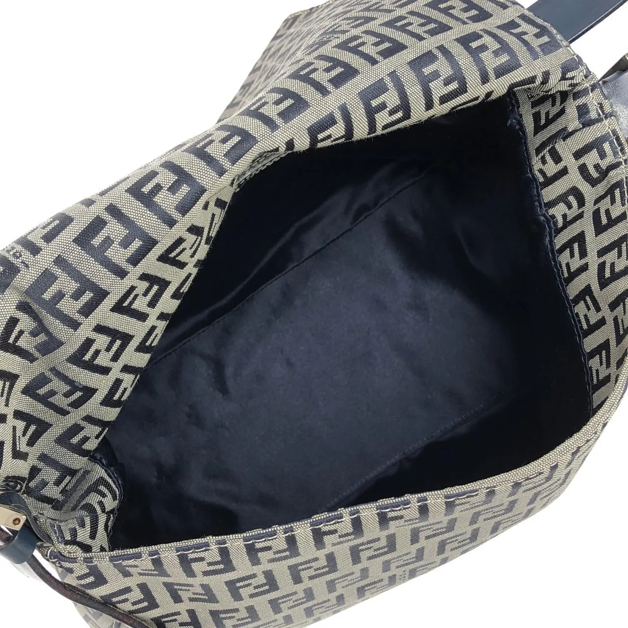 FENDI Baguette 26325 Shoulder Canvas 深藍色 帆布 中古品A - 縮圖 8