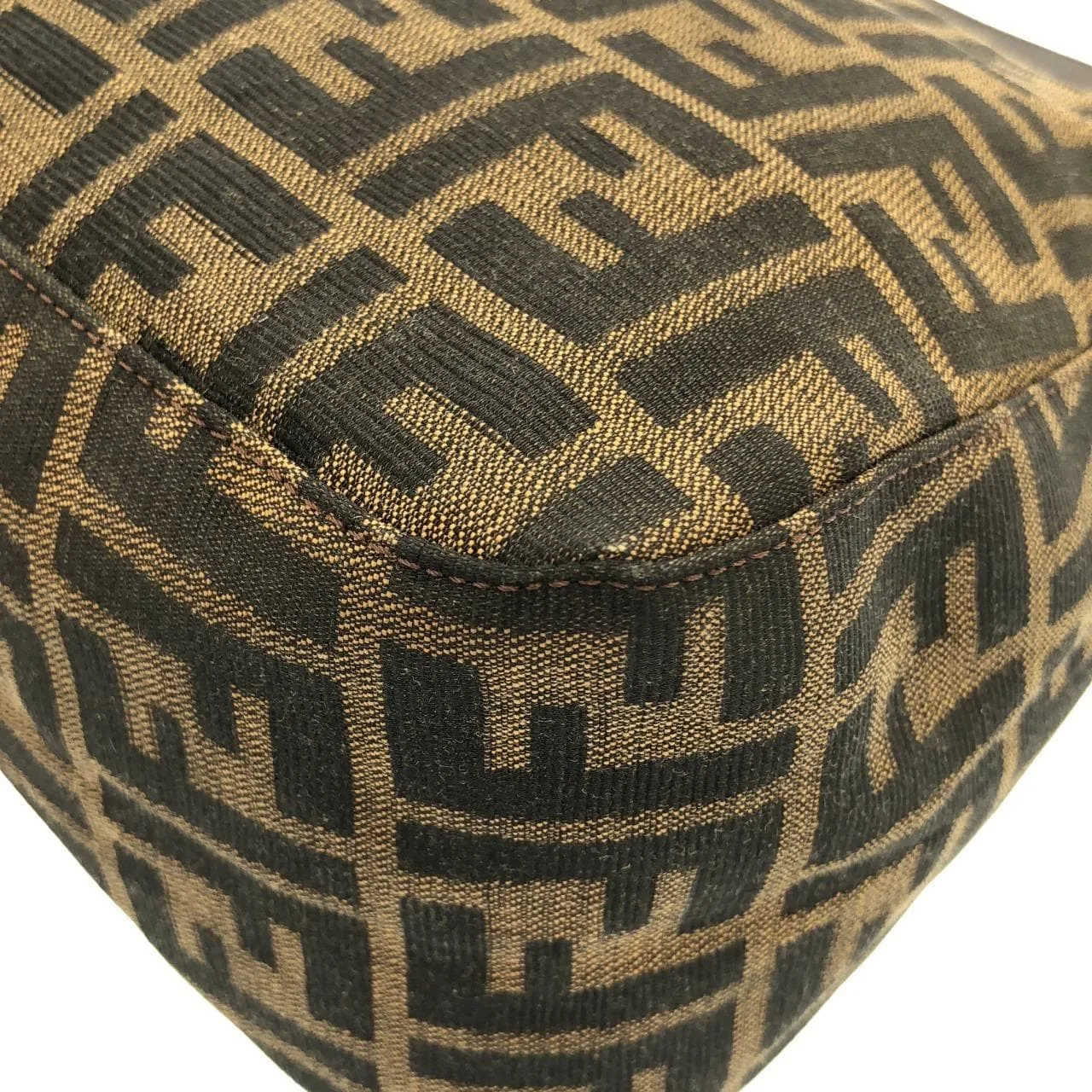 FENDI Baguette 26325 Shoulder Canvas 黑色 帆布 中古品A - 縮圖 3