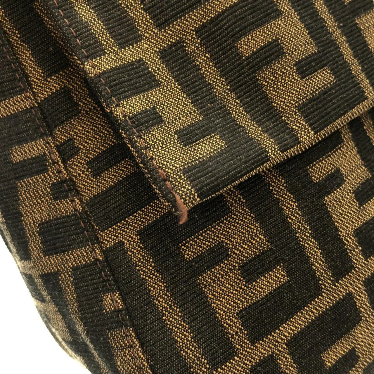 FENDI Baguette 26325 Shoulder Canvas 黑色 帆布 中古品A - 縮圖 4