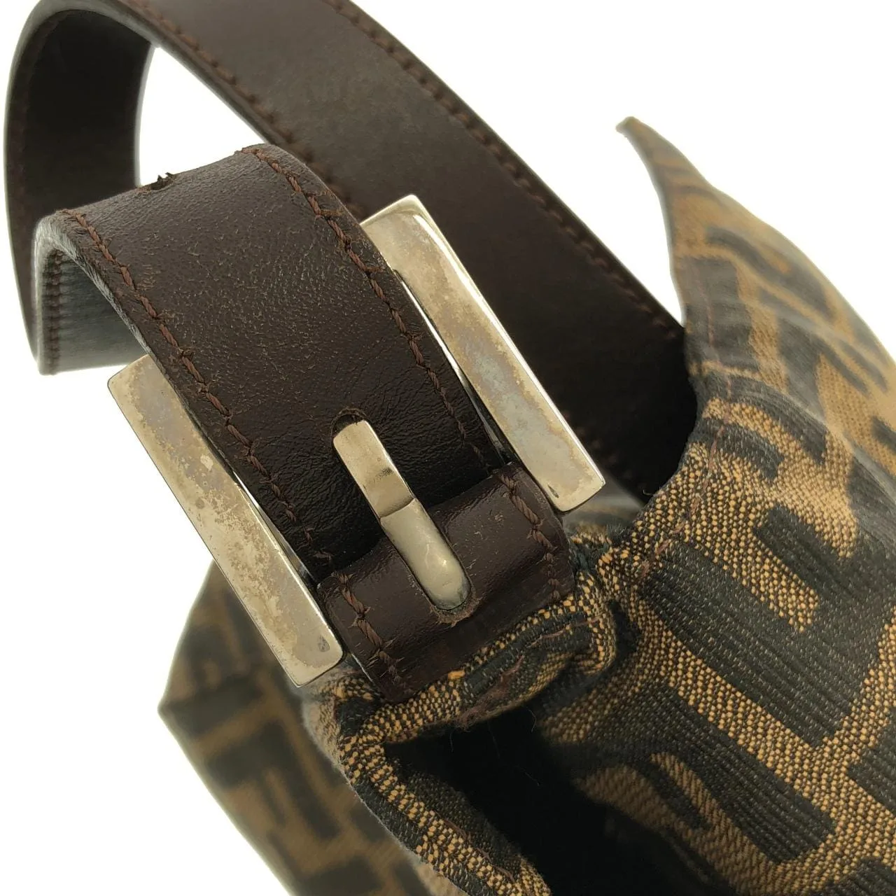 FENDI Baguette 26325 Shoulder Canvas 黑色 帆布 中古品A - 縮圖 7