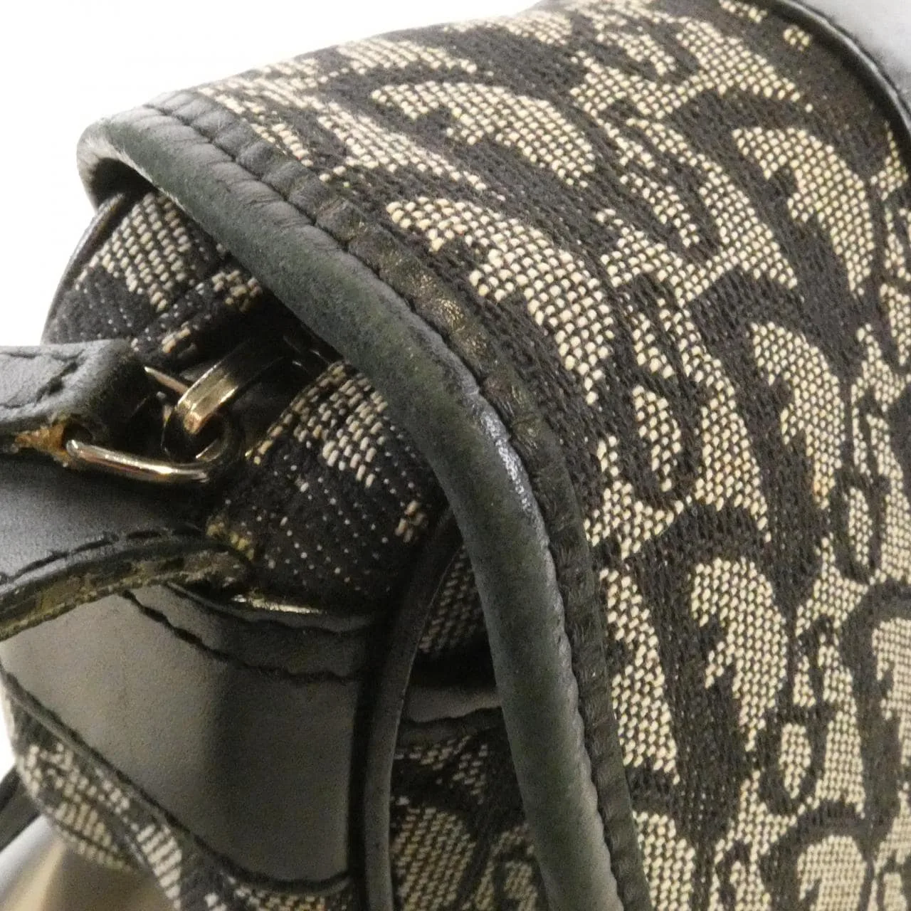 DIOR Shoulder Canvas 黑色 帆布 中古品B - 縮圖 5