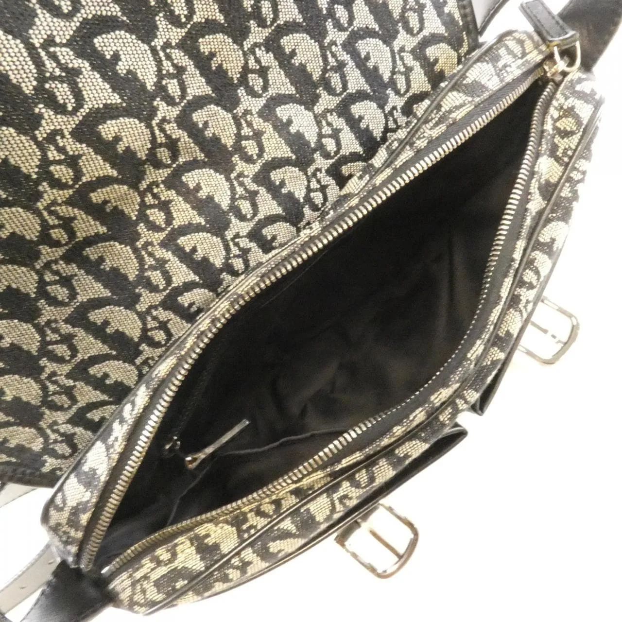 DIOR Shoulder Canvas 黑色 帆布 中古品B - 縮圖 9