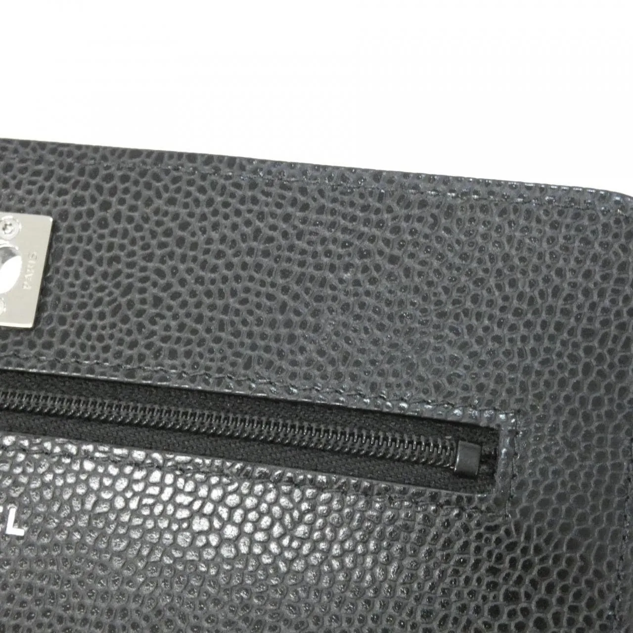 CHANEL AP4241 Wallet Grained Calfskin Black Grained Calfskin Rank A - Thumbnail 8