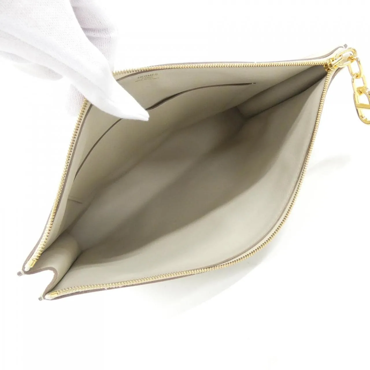 HERMES 084322CC Pouch Black Rank A - Thumbnail 4