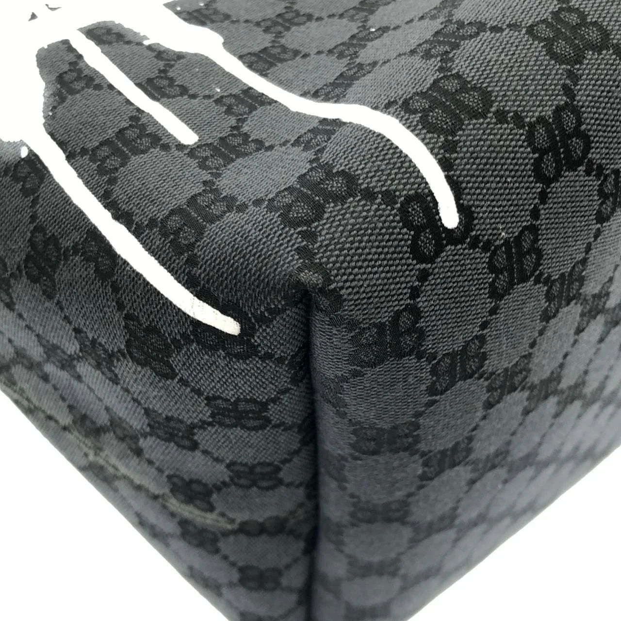 BALENCIAGA 680127 2104T 手提包 帆布 黑色 帆布 中古品A - 縮圖 3