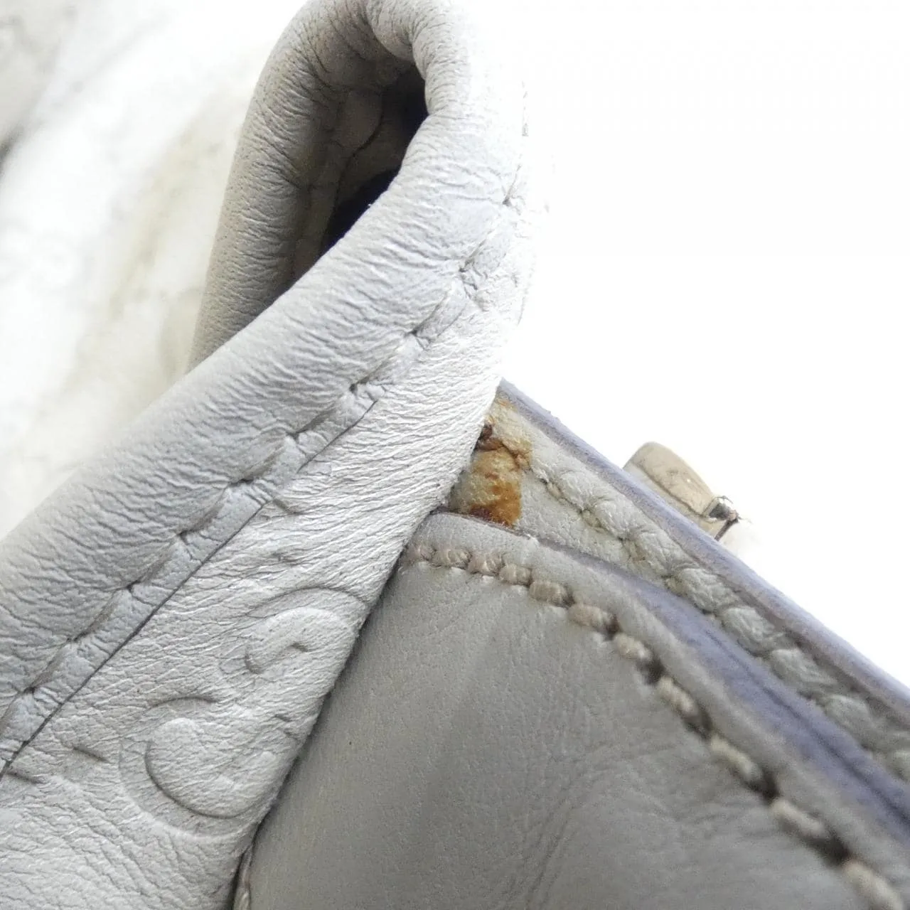 GUCCI 137621 Handbag Leather 黑色 皮革 中古品B - 縮圖 6