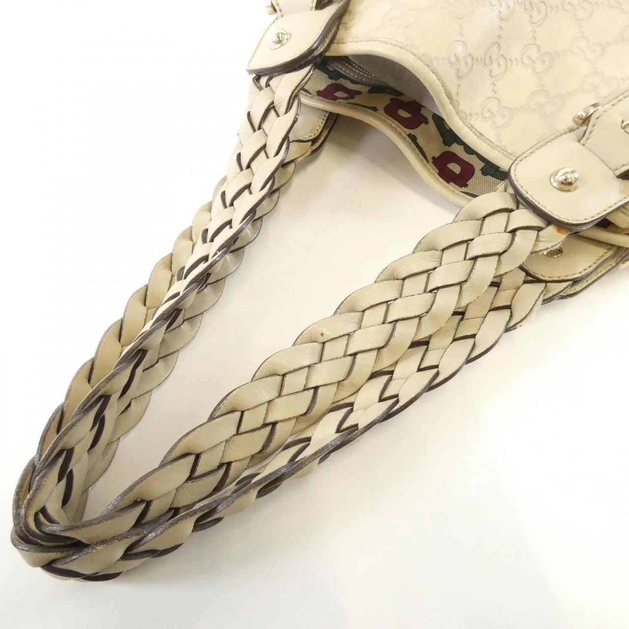 GUCCI 162900 Handbag Leather 黑色 皮革 中古品B - 縮圖 5