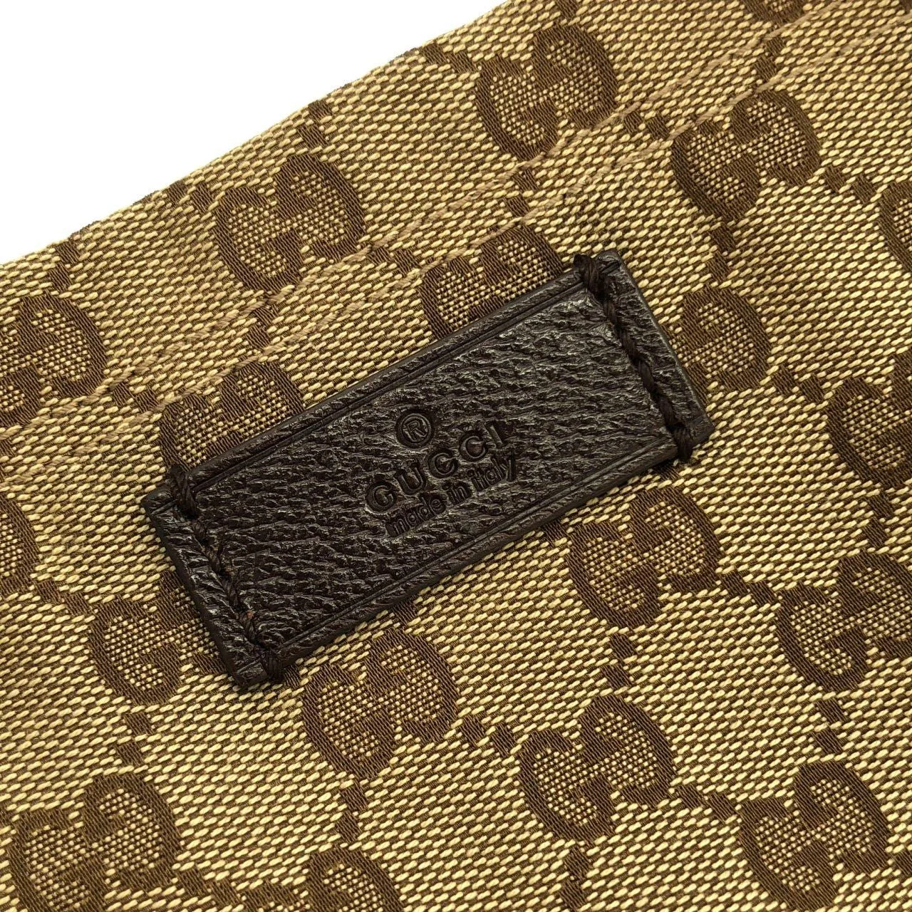 GUCCI 189669 F4FOR Handbag Canvas 米色 帆布 中古品A - 縮圖 4