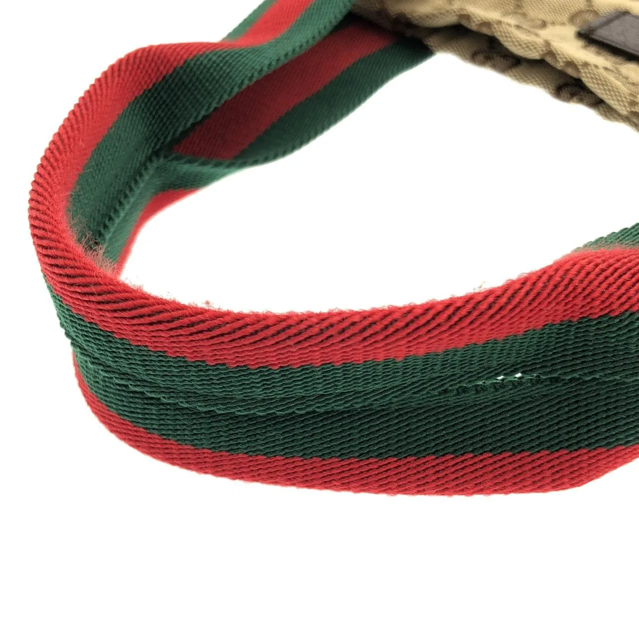 GUCCI 189669 F4FOR Handbag Canvas 米色 帆布 中古品A - 縮圖 6