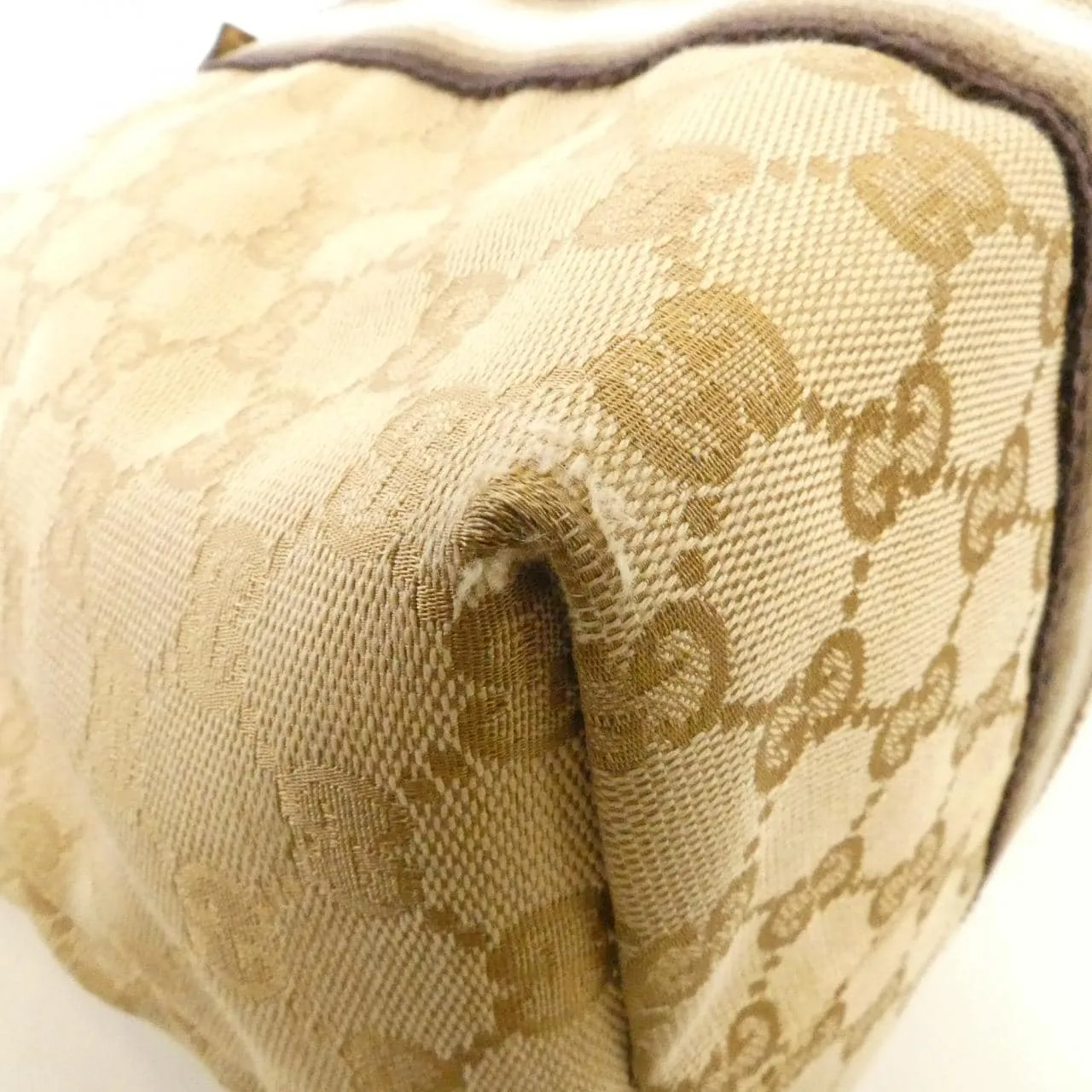 GUCCI 139260 Handbag Canvas 米色 帆布 中古品B - 縮圖 3