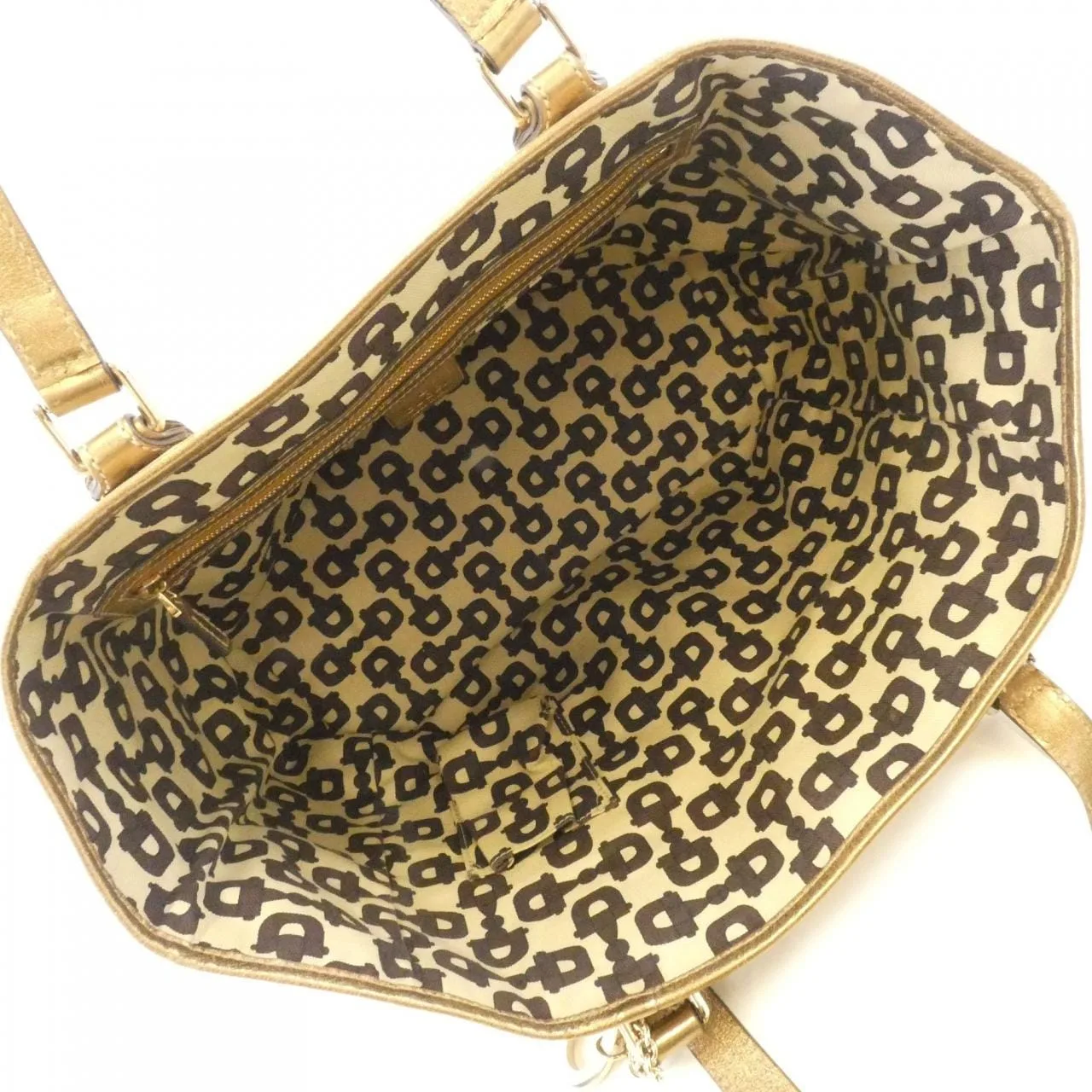 GUCCI 139260 Handbag Canvas 米色 帆布 中古品B - 縮圖 9