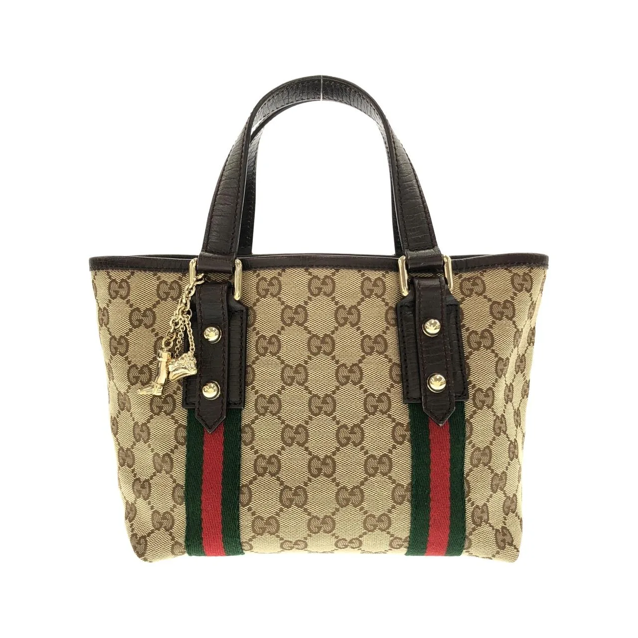 GUCCI 139261 F40MG Handbag Canvas Black