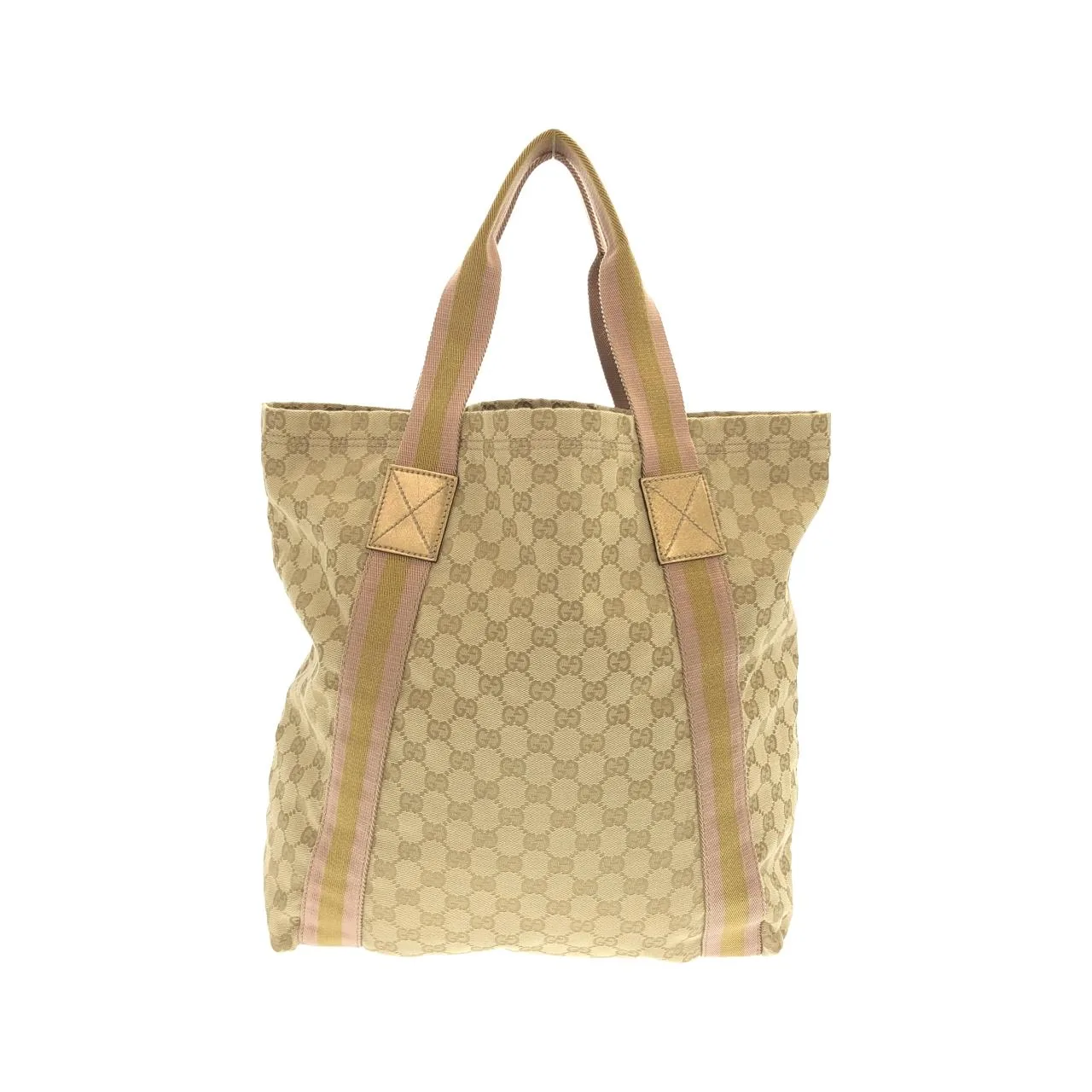 GUCCI 189669 Handbag Canvas 黑色 帆布 中古品A - 縮圖 2