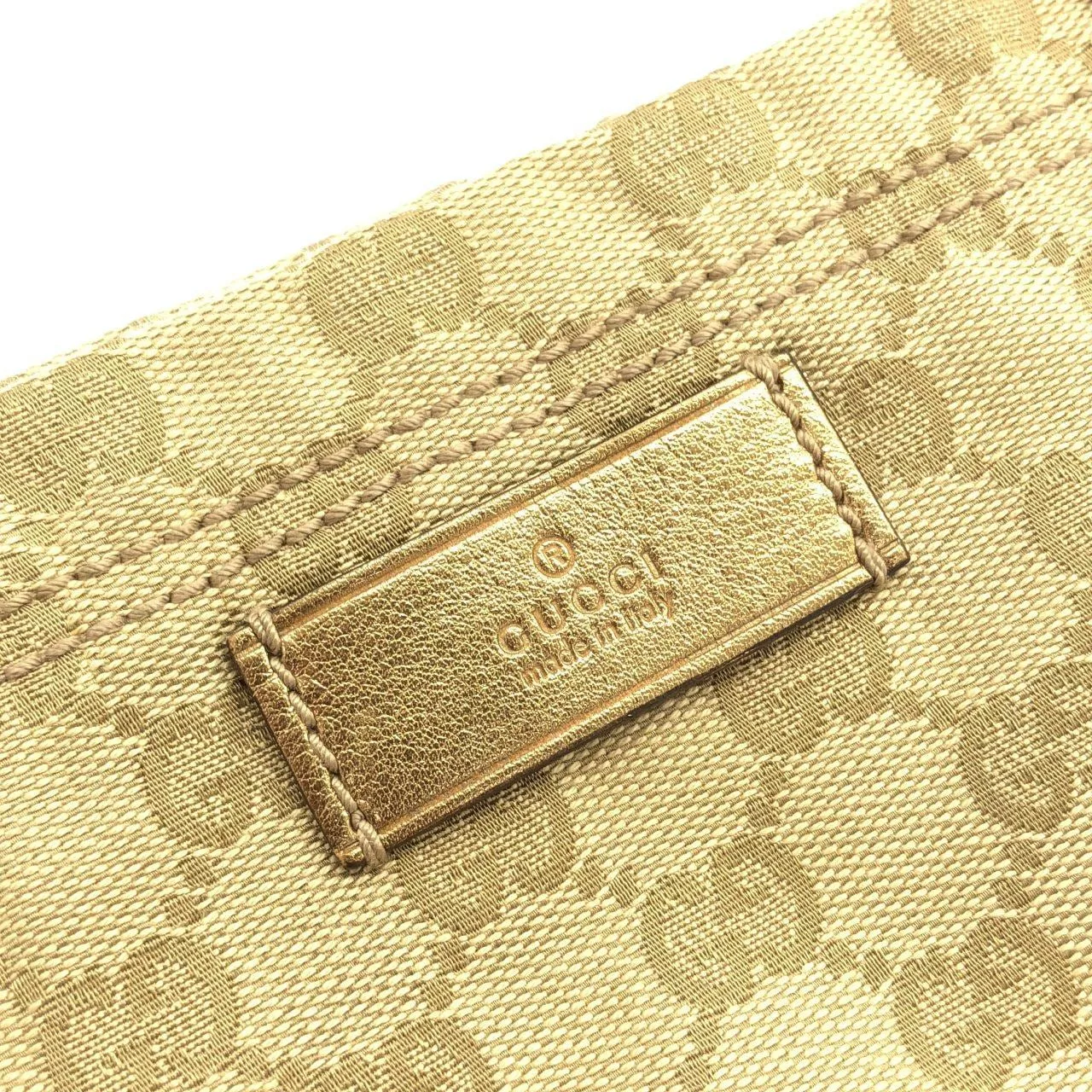 GUCCI 189669 Handbag Canvas 黑色 帆布 中古品A - 縮圖 4