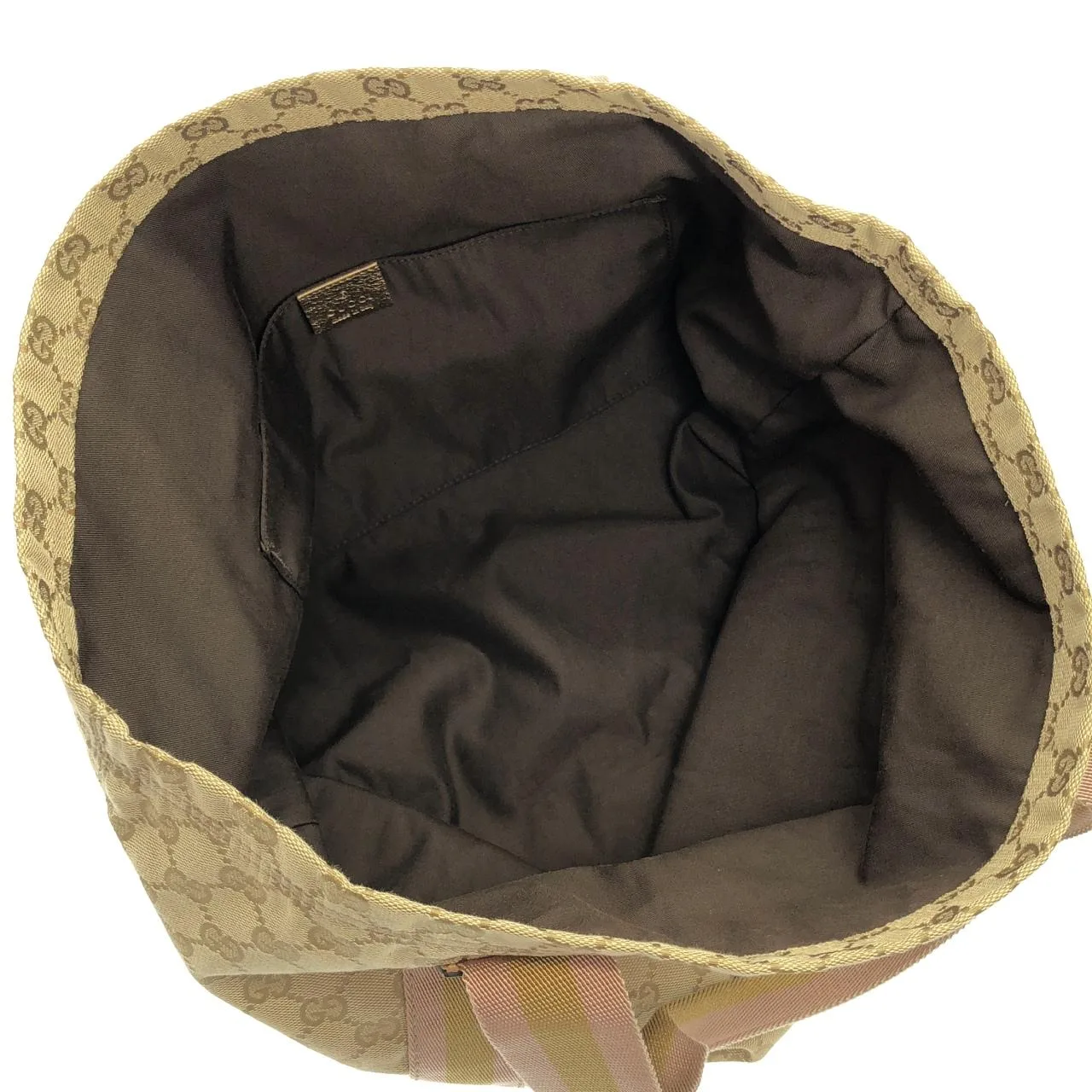 GUCCI 189669 Handbag Canvas 黑色 帆布 中古品A - 縮圖 7