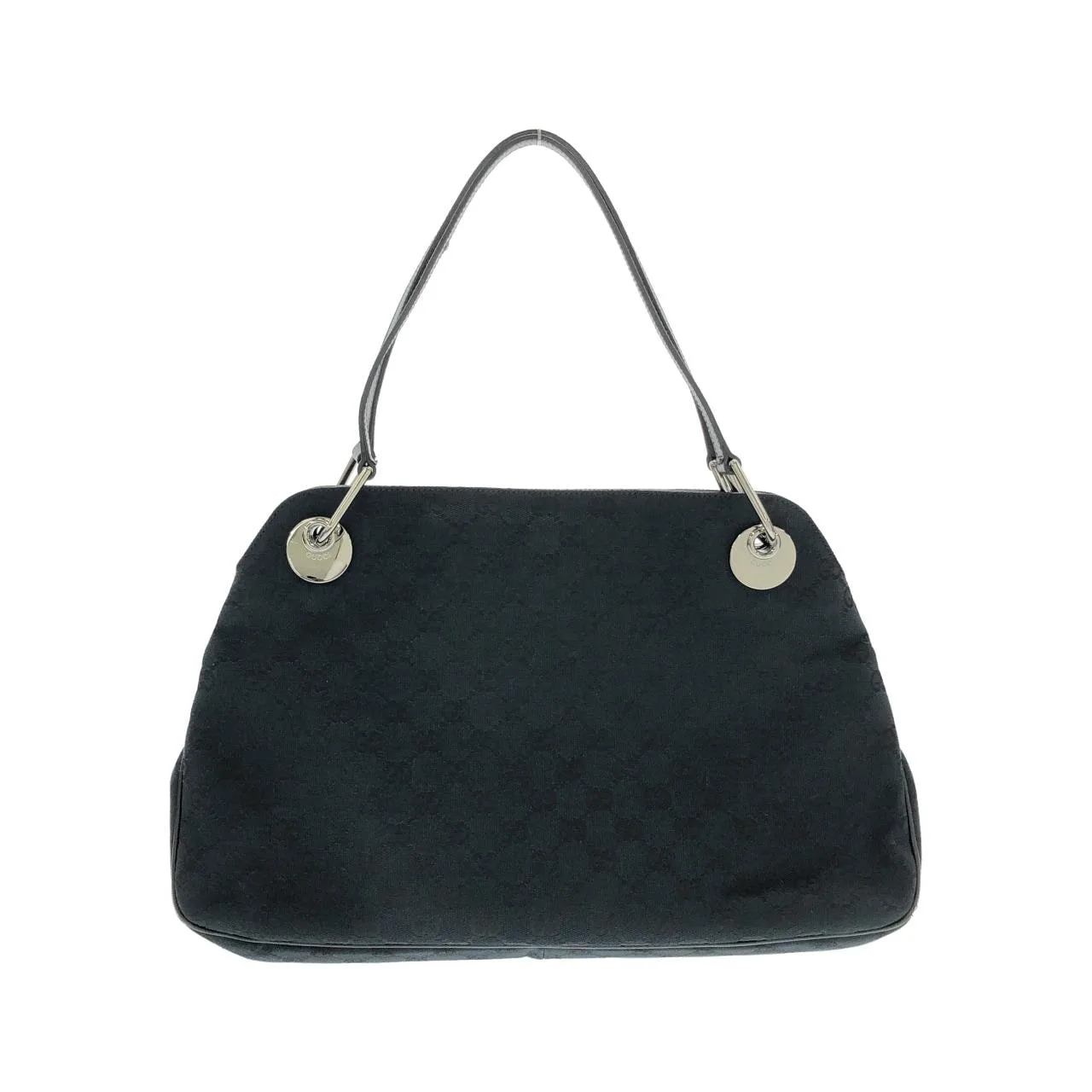 GUCCI 121023 Handbag Canvas 黑色 帆布 中古品A - 縮圖 2