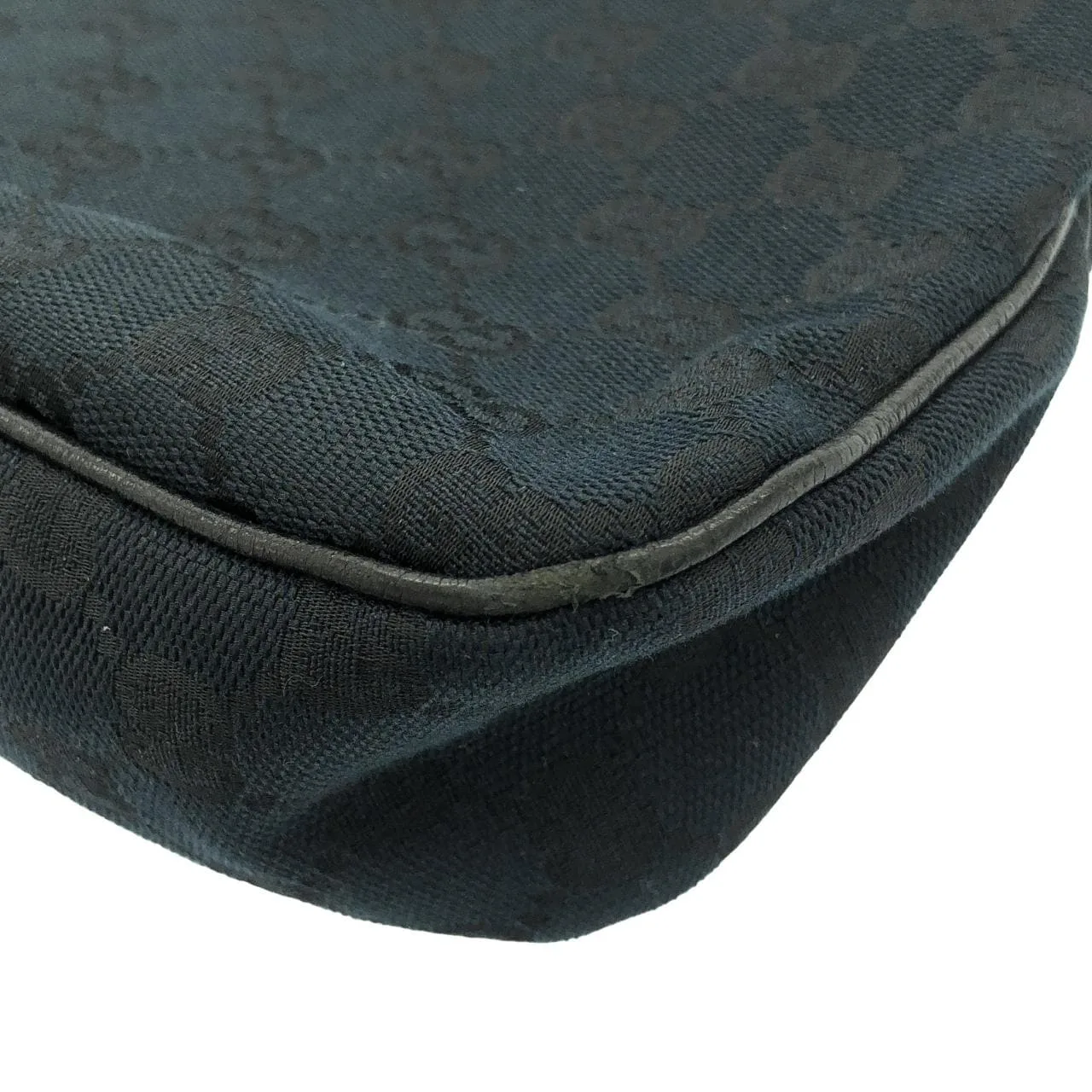 GUCCI 121023 Handbag Canvas 黑色 帆布 中古品A - 縮圖 3