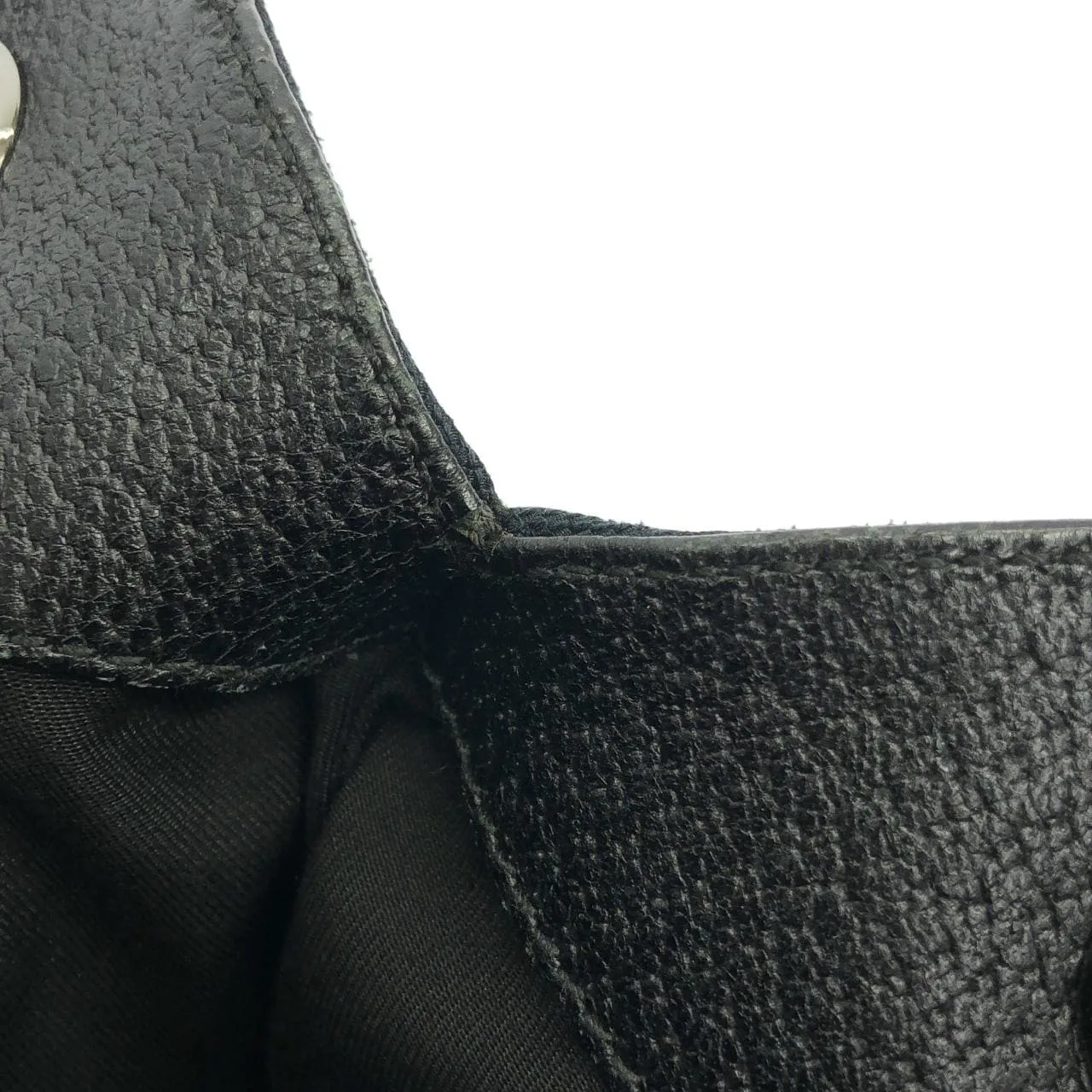 GUCCI 121023 Handbag Canvas 黑色 帆布 中古品A - 縮圖 9