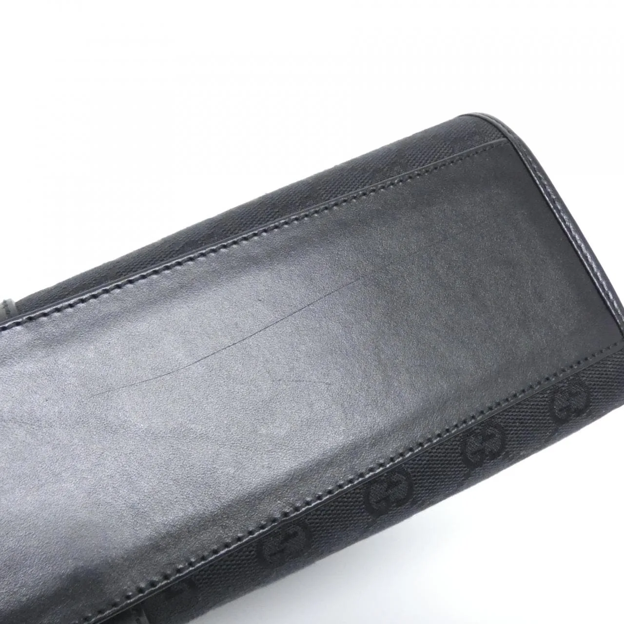 GUCCI 002 1064 手提包 帆布 黑色 帆布 中古品A - 縮圖 3